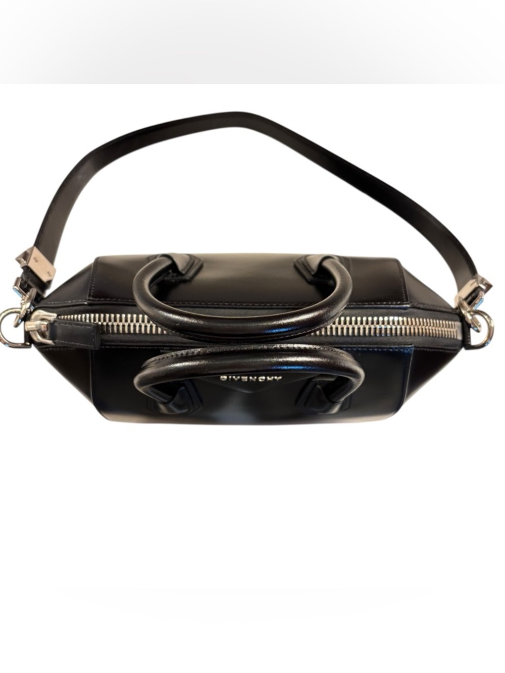 Givenchy Antigona Small Black Calfskin Satchel Shoulder Bag - Picture 6 of 16